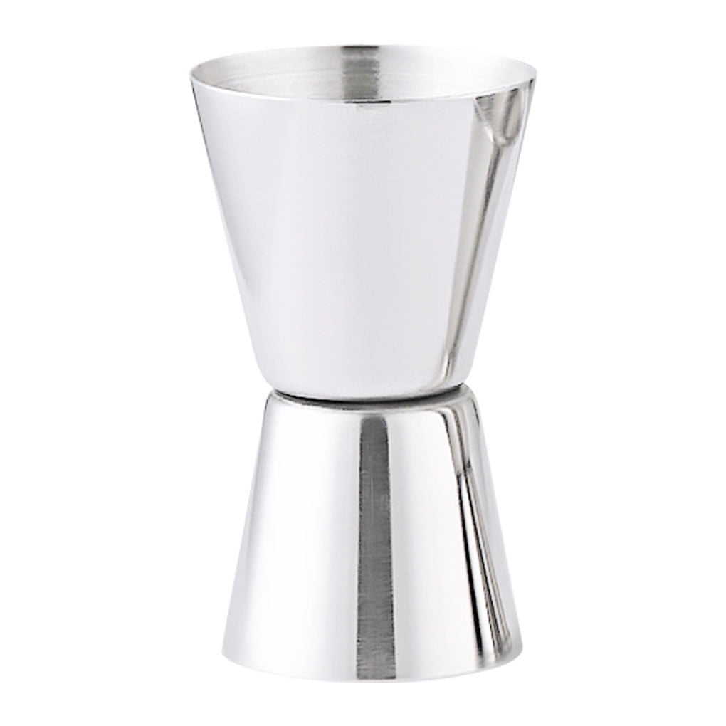 Stainless Steel Measure Cup,Curl Double-Headed Ounce Cup,15/30ml,for Spirits Cocktail Drink Measure,Silver