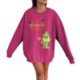 thumbnail image 1 of Grinch Chandail en Molleton pour Femmes Grande Taille Mode Décontractée Imprimé de Noël Manches Longues Col Rond Chandail Ample Chandails en Molleton Grinch Imprimé, 2TG, 1 of 4