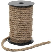 Tenn Well 8mm Jute Rope, 50 Feet Strong and Heavy Duty Natural Jute Twine for Gardening, Bundling, Camping, Decorating