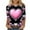Pink D, variant on Valentines Day Shirts Womens Love Heart Printed Graphic Tee 3/4 Sleeve Crew Neck Casual Tshirts Holiday Tops (XL, Navy)