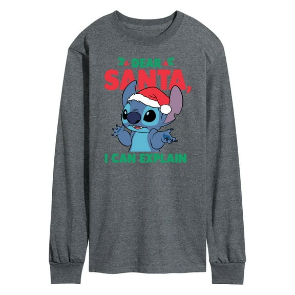 Lilo & Stitch - Dear Santa I Can Explain - Men's Long Sleeve T-Shirt