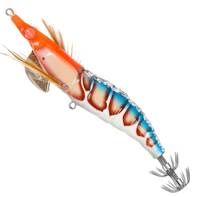 Que Atrae Señuelo Pesca Con Luminoso Gancho Calamar Biomimética Doble Cuentas Anillo para Salada Dulce