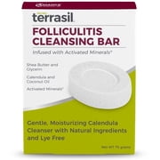 (2 pack) Folliculitis Soap Cleansing Bar by Terrasil - Featuring Natural Tea Tree Oil & Calendula (75gm Bar)