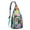 Greenish-blue-40, variant on 4-Pockets Cross Body Bags for Woman Men,Cute Sea Life Sling Bag Chest Bag with Adjustable Strap Women's Crossbody Bags for Outdoors Hiking Traveling