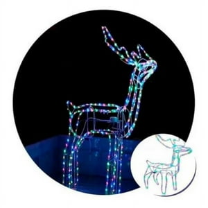 Click Ventas - Reno Navideño Con Movimiento Y Luz Led 120Cm Multicolor