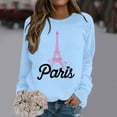 thumbnail image 2 of Tiweut Hoodies Women Letter Print Pullover Long Sleeve Crewneck Sweatshirt Athletic Tops, 2 of 4