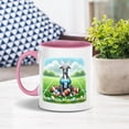 thumbnail image 4 of Happy Easter Hello Spring Italian Greyhound Playing Football 11oz Accent Two-tone Mug Greyhound Dog Lover Coffee Tea Cup - 13003, 4 of 5