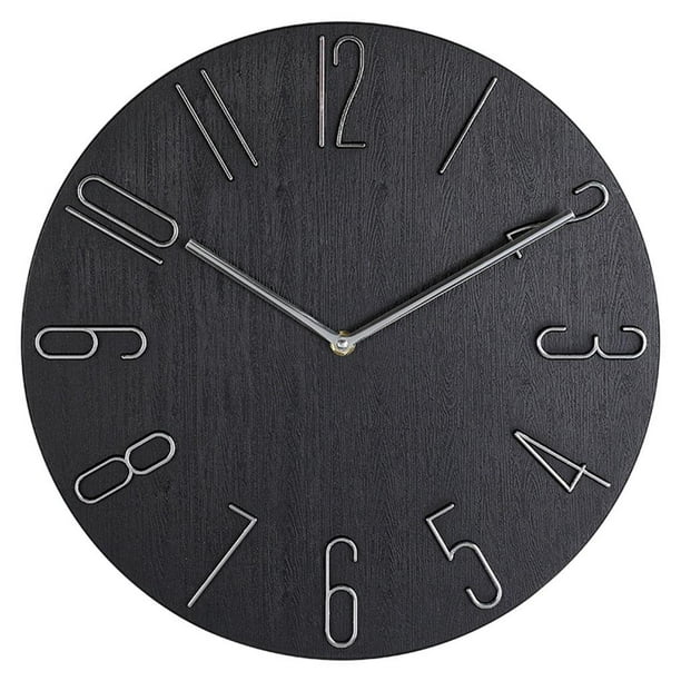 Reloj de pared para el hogar dormitorio cocina relojes Negro Sunnimix Reloj de pared Walmart en linea