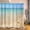 Beach Scenery No.1, variant on Bathroom is Equipped with 3D Beach Scenery Decorative Shower Curtain, Fabric Shower Curtains with 12 Shower Curtain Hooks, Bathtub Curtain, 72x72 Inch Waterproof Shower Curtains