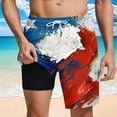 thumbnail image 2 of Pantalones Cortos Casuales para Hombre Imprimir con Bolsillos Pantalones de Playa de Cintura Elástica, Pantalones Cortos de Cintura Elástica para Hombre, 2 of 6