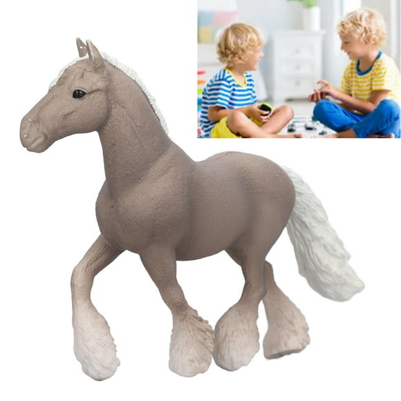 Horse Figurine, Plastic, Plastic Cement Animal Figurine Small Horse Figurine, Horse Toy For Kids Home Decoration