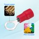 thumbnail image 3 of Uxcell 100Pcs Terminal de Anillo Aislado RVS2-5 Conectores de Cable Ojo 16-14AWG para Industrial, Cableado Eléctrico, Rojo, 3 of 5