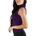 thumbnail image 2 of ToBeInStyle Women's Turtleneck Fullback Sleeveless Tank Top, 2 of 4
