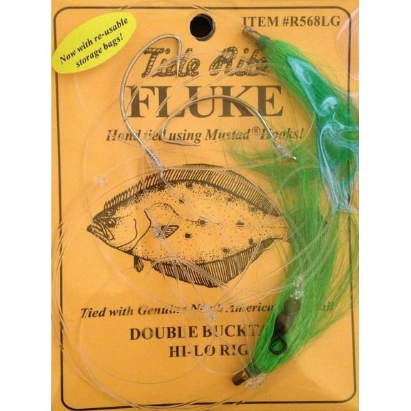 Tide Rite Double Bucktail Hi-Lo Rig, Lime Green