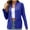 Dark Blue, variant on Scyoekwg Womens Blazer Solid Color Button Lapel Blazer Fall Coats Offices Work Suit Trendy Long Sleeve Business Casual Lightweight Coats(Red,M)