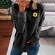 thumbnail image 2 of Gibobby Sudaderas para Mujer Sudadera de Cuello Redondo Sudadera de algodón para Mujer Sudadera Ligera(Negro,XG), 2 of 4