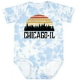 thumbnail image 3 of Inktastic Chicago Illinois Skyline Vintage Boys or Girls Baby Bodysuit, 3 of 5