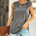 thumbnail image 3 of Mittory Womens Summer Tank Tops Ripped Cut Out Tees Casual Sleeveless T Shirts, 3 of 7