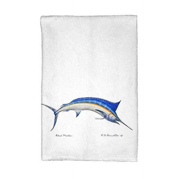 Betsy Drake KT015 Blue Marlin Kitchen Towel