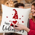thumbnail image 5 of Puntoco Valentine'S Day Pillowcovers 18X18 Inch Peach-Skin-Like Cloth Pillowcase Valentine'S Day Decor for Sofa Couch, 5 of 5