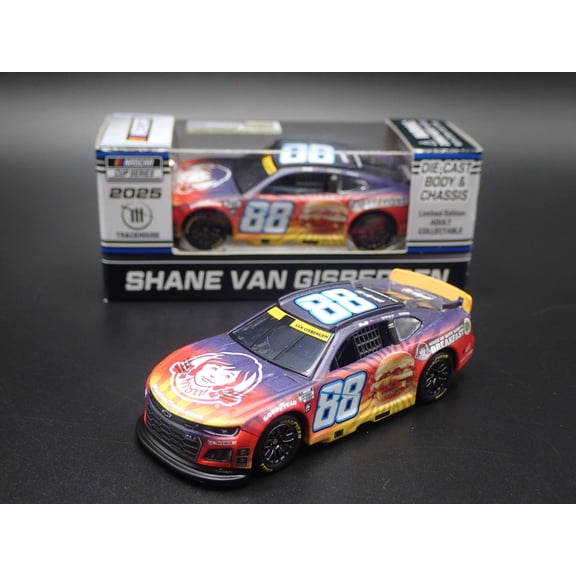 Open Box 2025 25 CHEVY CAMARO 88 SHANE VAN GISBERGEN WENDYS NASCAR 1:64 DIECAST MODEL CAR