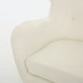 thumbnail image 2 of Noble House Simon Ivory Velvet Arm Accent Chair, 2 of 6