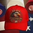 thumbnail image 2 of DD 214 Veterans' Matter Hat, Military Service Baseball Cap for Men, Patriotic Veteran Day Gifts for Retired Soldiers, Adjustable Baseball Cap, 2 of 6