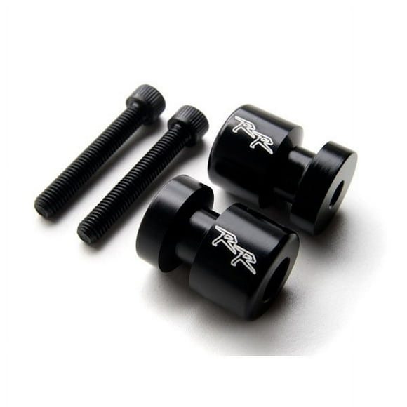 Krator Black Swingarm Spools Sliders Motorcycle Bobbins Compatible with Honda CBR250R 2011 CBR 250