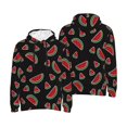 thumbnail image 4 of Zufioo Watermelon Design Fleece Comfortable Hoodie for Mens,Sweatshirt for Men,Pullover Hooded Sweatshirt for Men -X-Large, 4 of 5