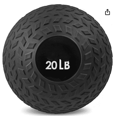 Slam Medicine Balls 5, 10, 15, 20, 25, 30, 50lbs Smooth and Tread Textured Grip Dead Weight Balls for Strength and Conditioning Exercises, Cardio and Core Workouts