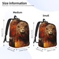 thumbnail image 2 of Salouo Cool Fire Lion for Travel Backpack for Men Women,Casual Laptop Backpack Daypack Business Work Bag for Travel、Hiking、Weekend -Small, 2 of 5
