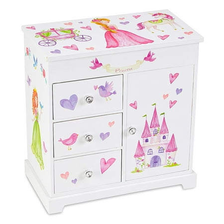 Jewelkeeper Musical Jewelry Box - 3 Drawers  Fairy Princess Design  Sugar Plum Fairy Tune