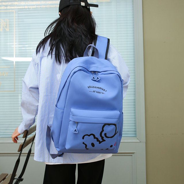 Mochila estampada para mochila de estudiante, mochila escolar con fiambrera (azul) Ndcxsfigh Para Estrenar