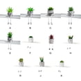 thumbnail image 2 of Cateissary Muñeco de pie colgante con planta verde falsa - Pata colgante gris única para una decoración llamativa Plantas artificiales Decoración del hogar lindo cerdo02, 2 of 6