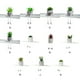 thumbnail image 5 of Cateissary Planta en maceta pequeña suculenta simulada: maceta de cemento con textura realista y las plantas artificiales están hechas grimace02 Type2 NO2, 5 of 6