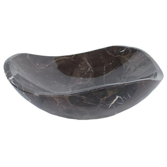 Eden Bath EB-S032CB-P Brown Marble Freeform Vessel Sink