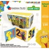 Magna-Tiles Sesame Street School Bus Structure Set by Createon, The Original Magnetic Building Tiles Making Learning Basic Numbers Fun and Hands-On, Educational Toy for Children Ages 3 Years +