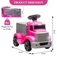 thumbnail image 2 of 6V paseo en camión para niños pequeños - coche eléctrico w / almacenamiento espacioso, música, luces led, batería recargable y botón de inicio fácil, juguete interior / exterior, 2 of 8
