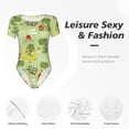 thumbnail image 5 of Picia Cute Dinosaurs Cartoon Womens One Piece Swimsuits Modest Tummy Control Bathing Suits Lace Up Slimming Swim Suit-Large, 5 of 9