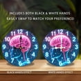 thumbnail image 2 of Human Brain Clock Anatomy Art Print 10-Inch Silent Wooden Wall Clock, Battery Operated (AA Batteries Not Included), Artistic Home Decor, 2 of 7