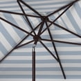 thumbnail image 3 of SAFAVIEH Outdoor Collection Elsa Line 6.5 x 10-Foot Rectangle Umbrella Navy/White, 3 of 6