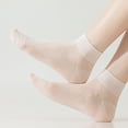 thumbnail image 4 of Yifymode Mesh Ankle Socks, Thin Breathable Solid Casual Socks Back to School Daily Essentials for Women, Moisture Wicking Light Campus Socks, 4 of 4