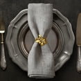 thumbnail image 6 of Napkin Rings Holder Set of 6 for Kitchen Dining Coffee Table in Bee Design Al Fresco for Dinner Party Cocktail Wedding Easter Holiday Birthday Thanksgiving Banquet Housewarming Gift Special Occasions, 6 of 8