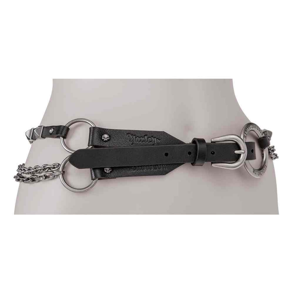 HarleyDavidson HarleyDavidson Women's Chain Gang Leather Belt