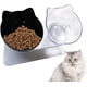 thumbnail image 1 of Cuenco para gatos con soporte elevado, cuenco doble inclinado para gatos, comedero para mascotas con cuenco doble Rojo Verde, 1 of 4