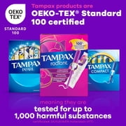 Tampax Radiant Tampons Multipack, with LeakGuard Braid, Regular/Super, 38 Count