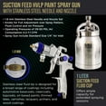 thumbnail image 3 of 1.8mm HVLP Suction Feed SPRAY GUN w/ AIR REGULATOR Auto Paint Basecoat Clearcoat, 3 of 6