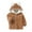 Brown, variant on Toddler Baby Boys Girls Sherpa Lined Sweater Coat Cute Rabbit Ear Hooded Winter Warm Thicken Jacket Outwear (Brown, 110)