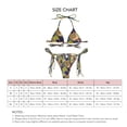 thumbnail image 3 of Conjunto de bikini para mujer, traje de baño de dos piezas para mujer, conjunto de bikini con cuello halter, traje de baño diseñado para el futuro, 3 of 4