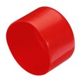 thumbnail image 1 of Unique Bargains 4pcs Rubber End Caps 65mm ID Vinyl Round Tube Bolt Cap Cover Screw Thread Protector Red, 1 of 4